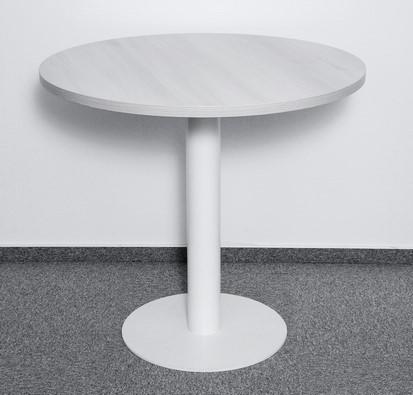 Fehér kerek tárgyaló asztal - 3-4 főre 80 cm átmérővel
