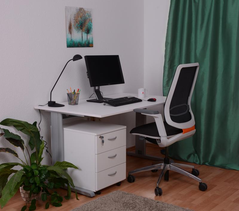 MB-160 fehér íróasztal ÚJ! - home office íróasztal