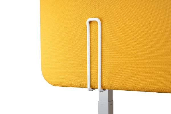 Íróasztalra szerelhető paraván 120 cm széles napsárga szín  ÚJ
