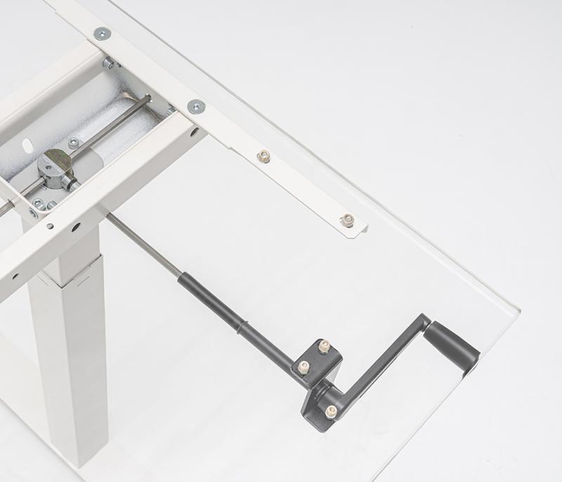 ErgoMan manuálisan emelhető asztal, antracit lábszerkezettel, 140 cm, juhar asztallap - fsk356-crank-system-frame-1.jpg
