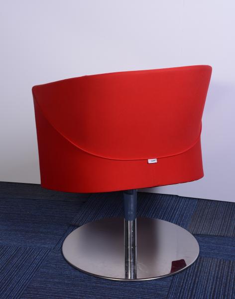 Trendi piros  forgó fotel, króm lábbal - DSC_0577.JPG
