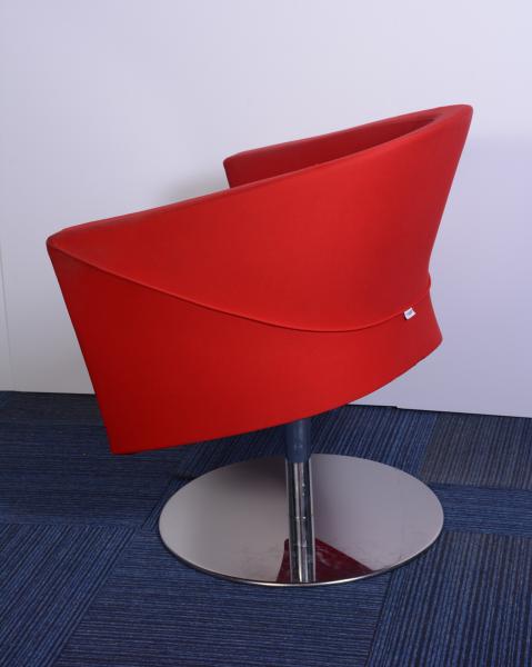 Trendi piros  forgó fotel, króm lábbal - DSC_0578.JPG