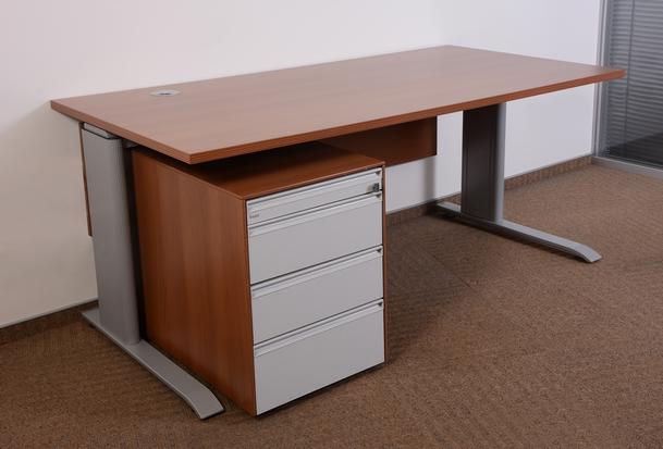 BENE 160x80 cm-es kakaó barna íróasztal
