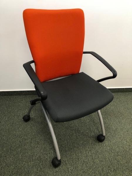 Haworth tárgyaló szék - narancs színű háttámlával