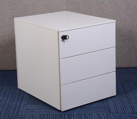Fehér 3-fiókos Dieffebi konténer - Használt másolat