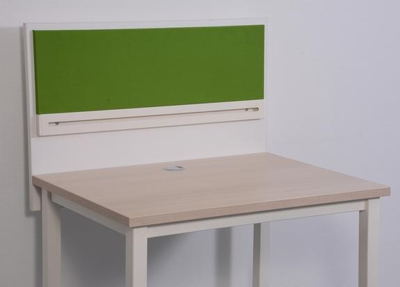 Divatos kisméretű tölgy-fehér színű íróasztal 120 x 60 cm - paraván nélkül