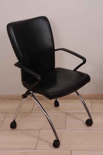 Haworth tárgyaló szék - fekete bőr