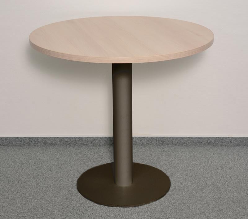 Steelcase tölgy színű kerek tárgyaló asztal 4 főre D=80 cm