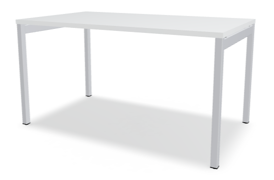 OGI Y íróasztal, fehér lábszerkezettel, 140 cm, fehér asztallap ÚJ - rendelésre, 6 hetes határidővel